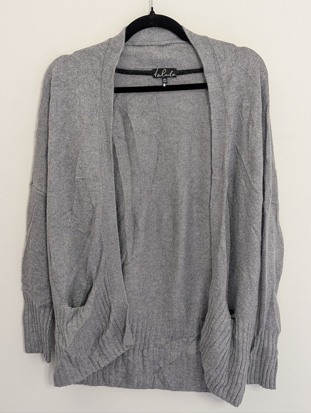 Talula by Aritzia Lenox Grey Angora Cashmere Cardigan Size XXS